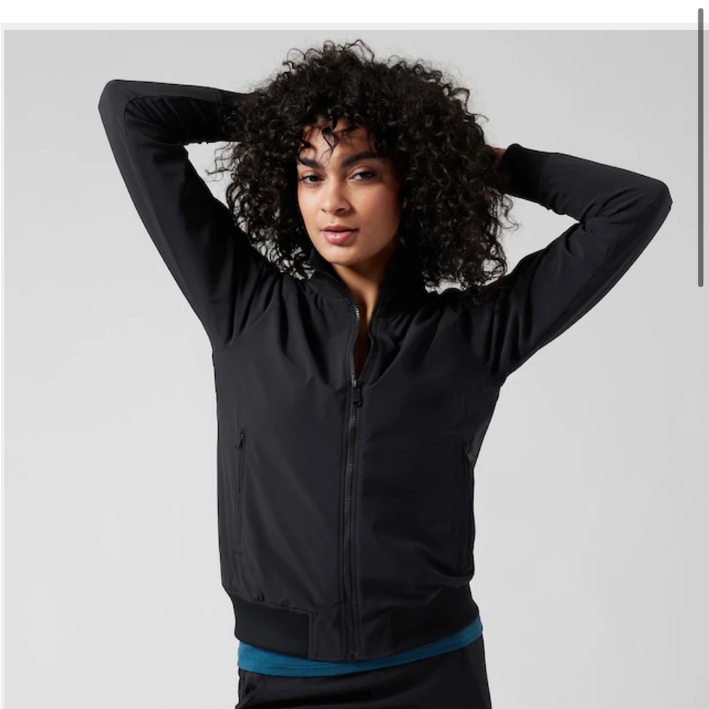Athleta Brooklyn Bomber Jacket Black Size XS